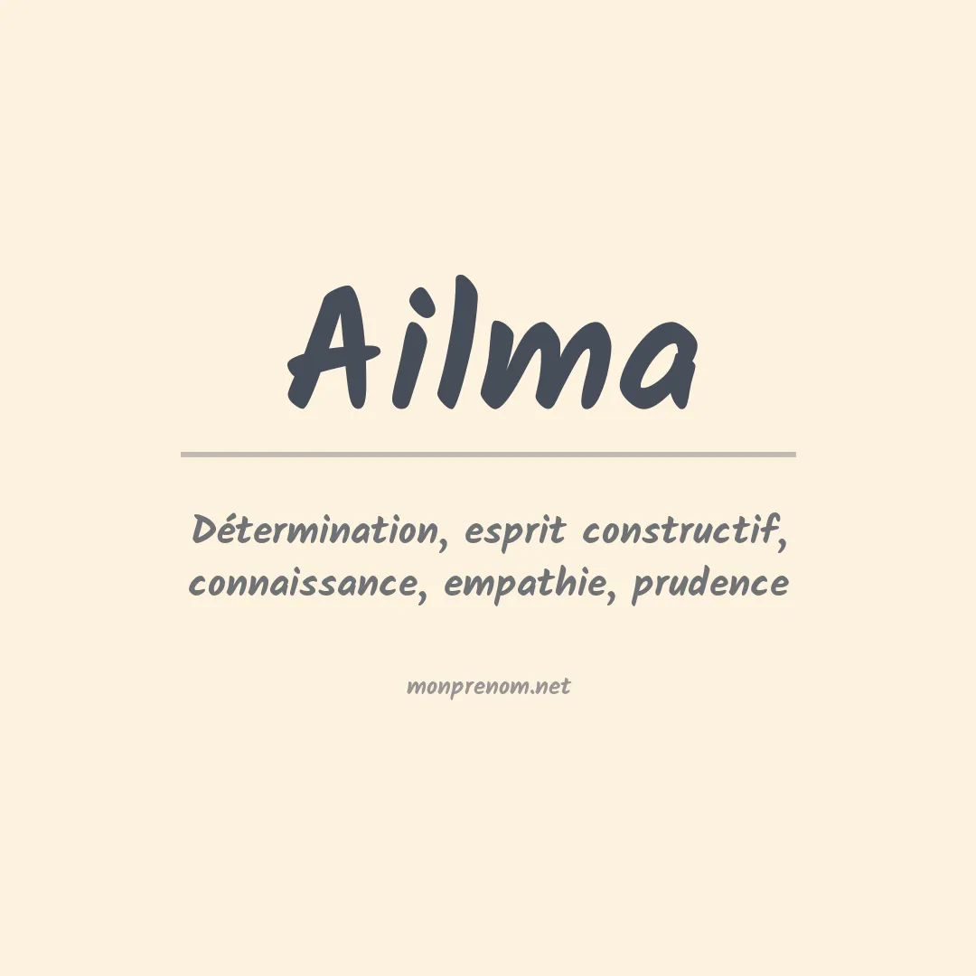 Prénom Ailma