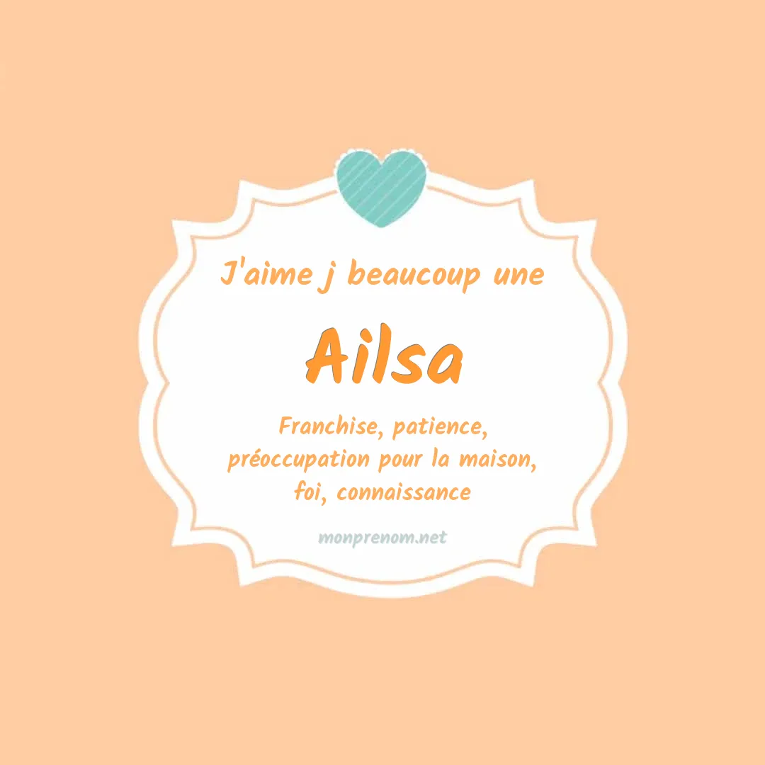 J'aime beaucoup Ailsa