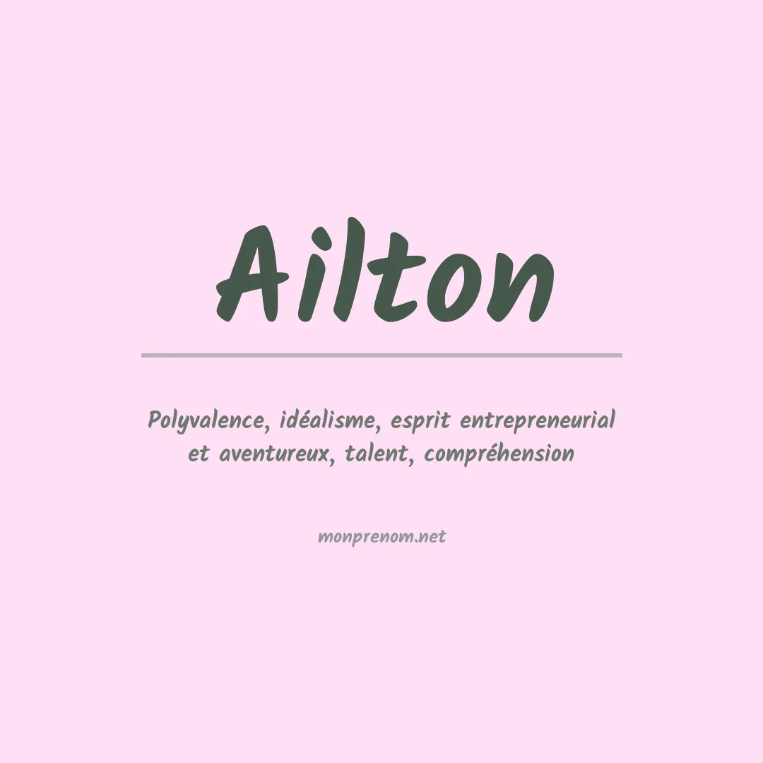 Prénom Ailton