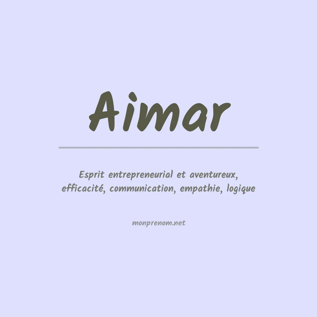 Prénom Aimar