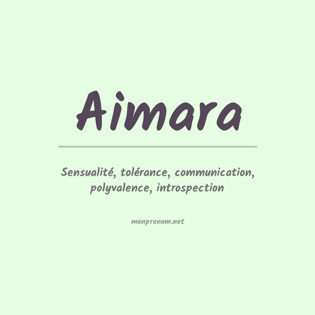 Prénom Aimara