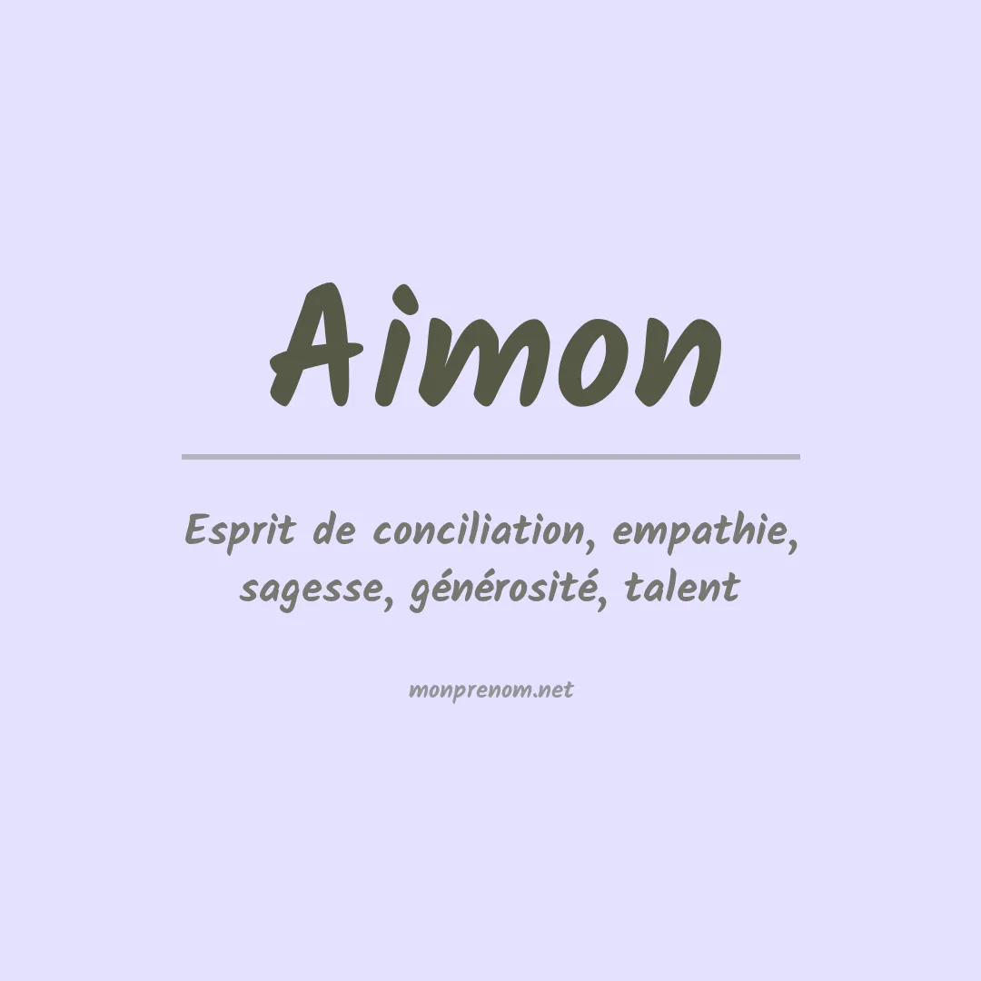Prénom Aimon