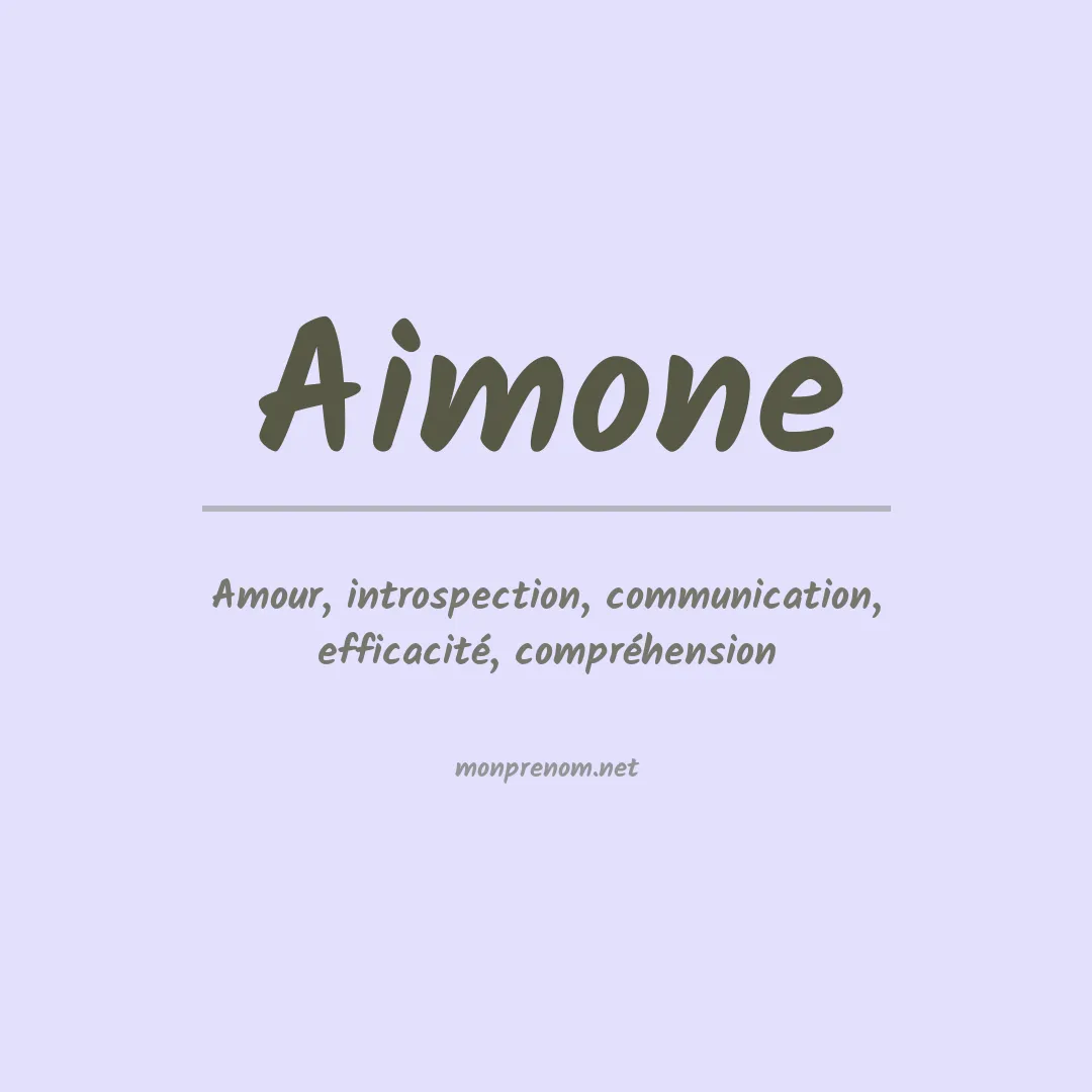 Prénom Aimone