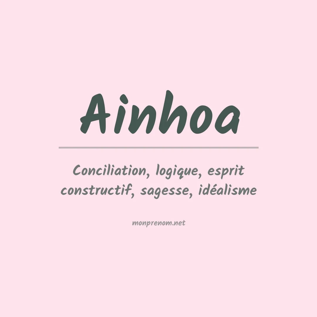 Prénom Ainhoa