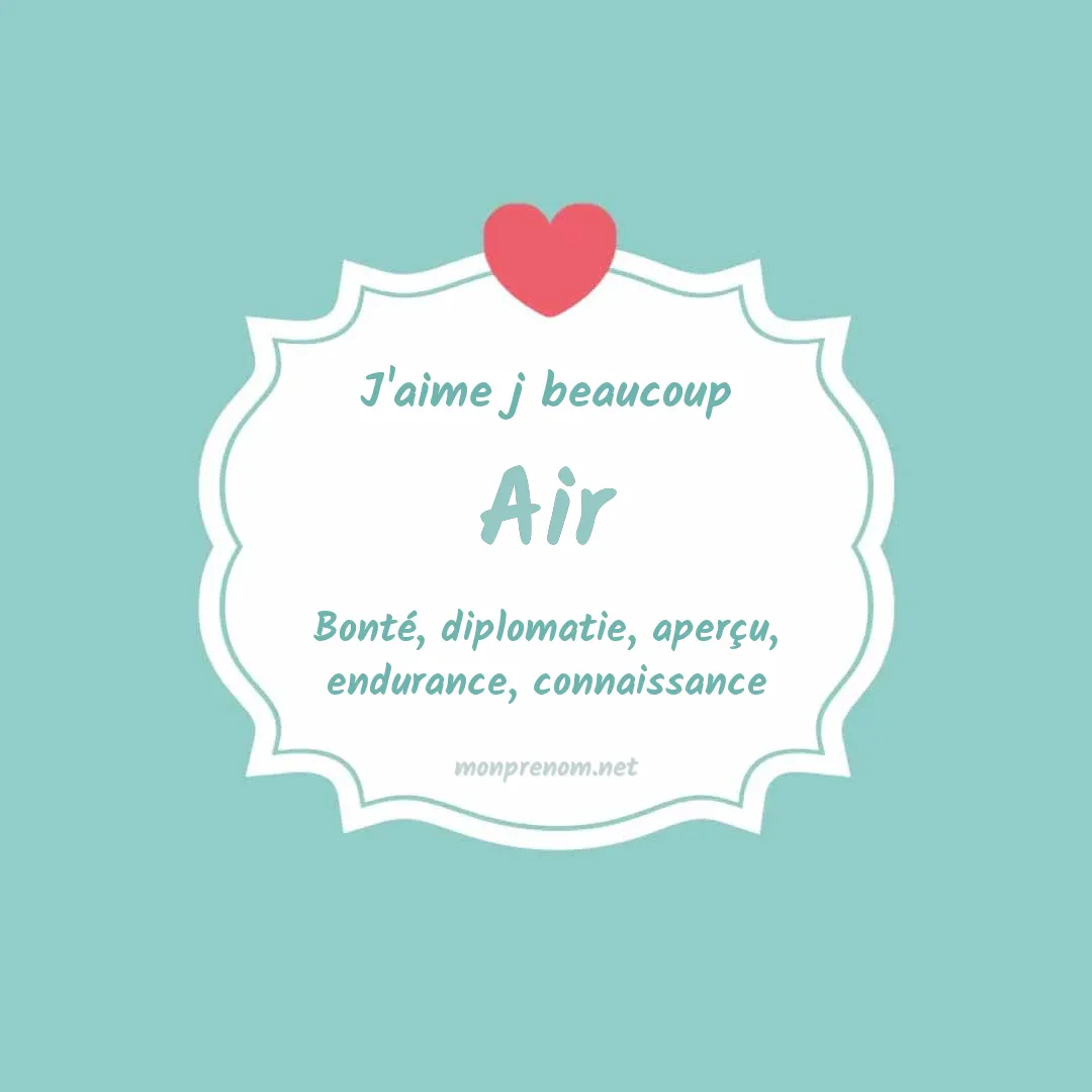 J'aime beaucoup Air