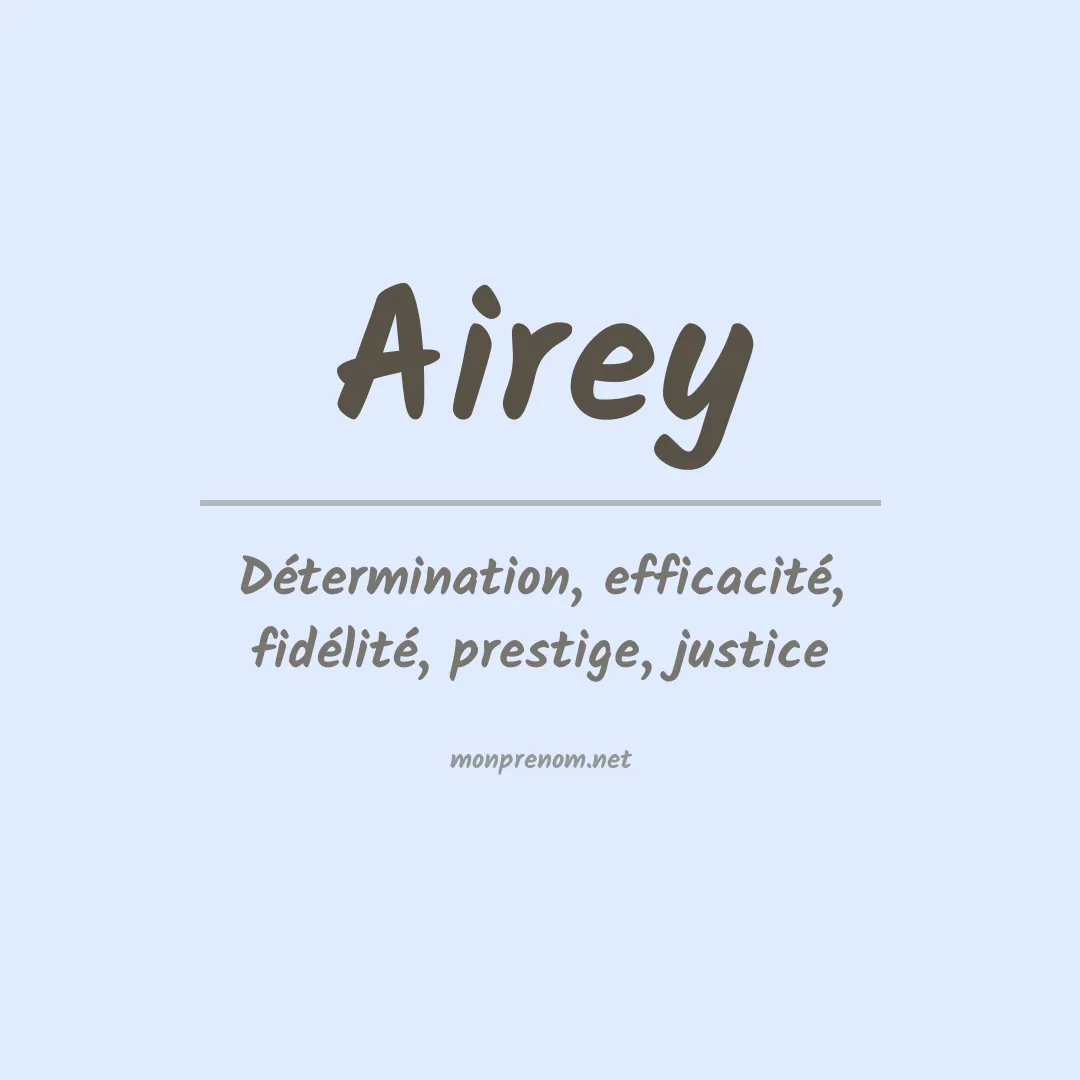 Prénom Airey