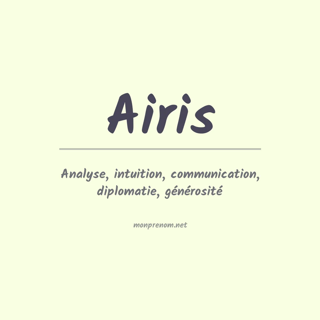Prénom Airis