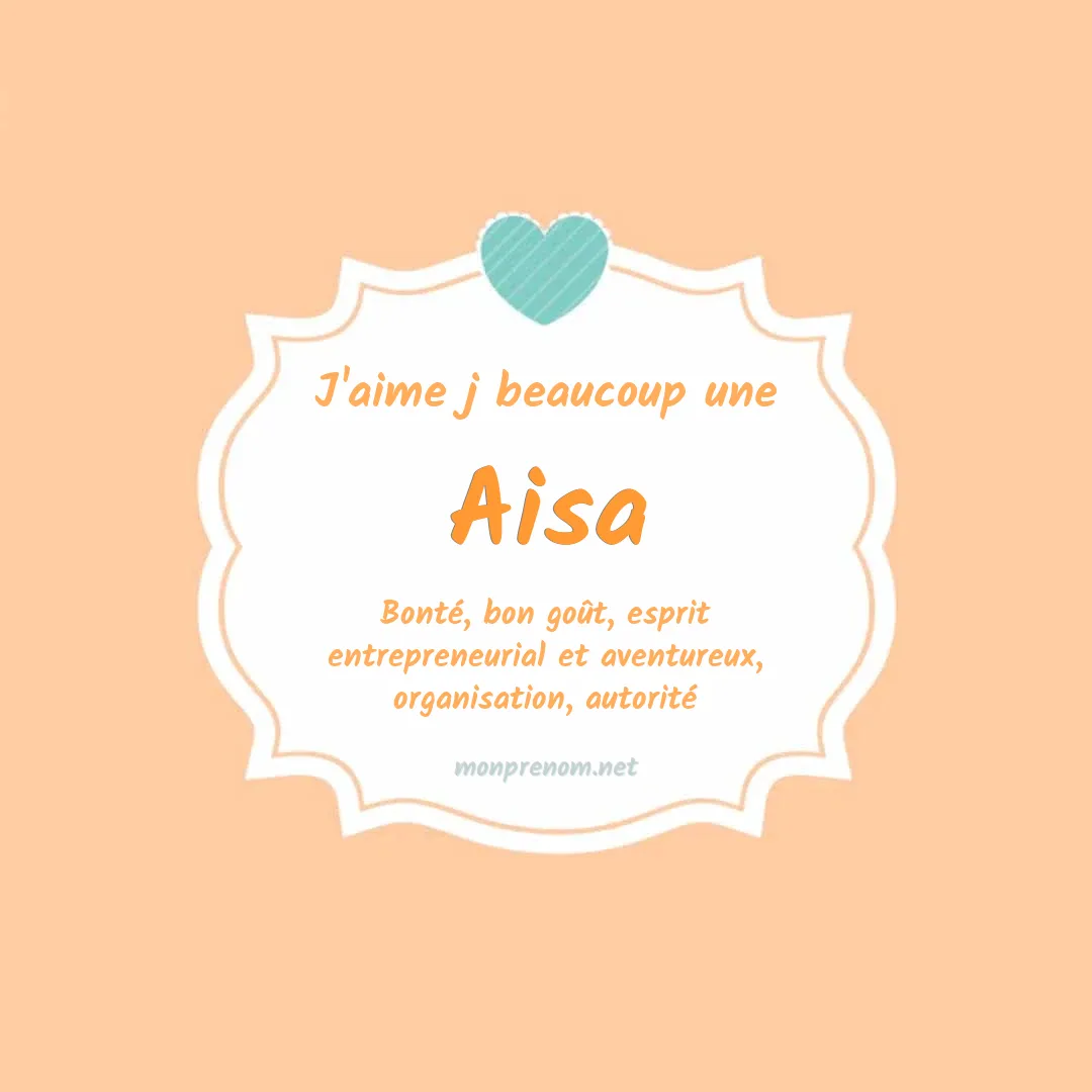 J'aime beaucoup Aisa