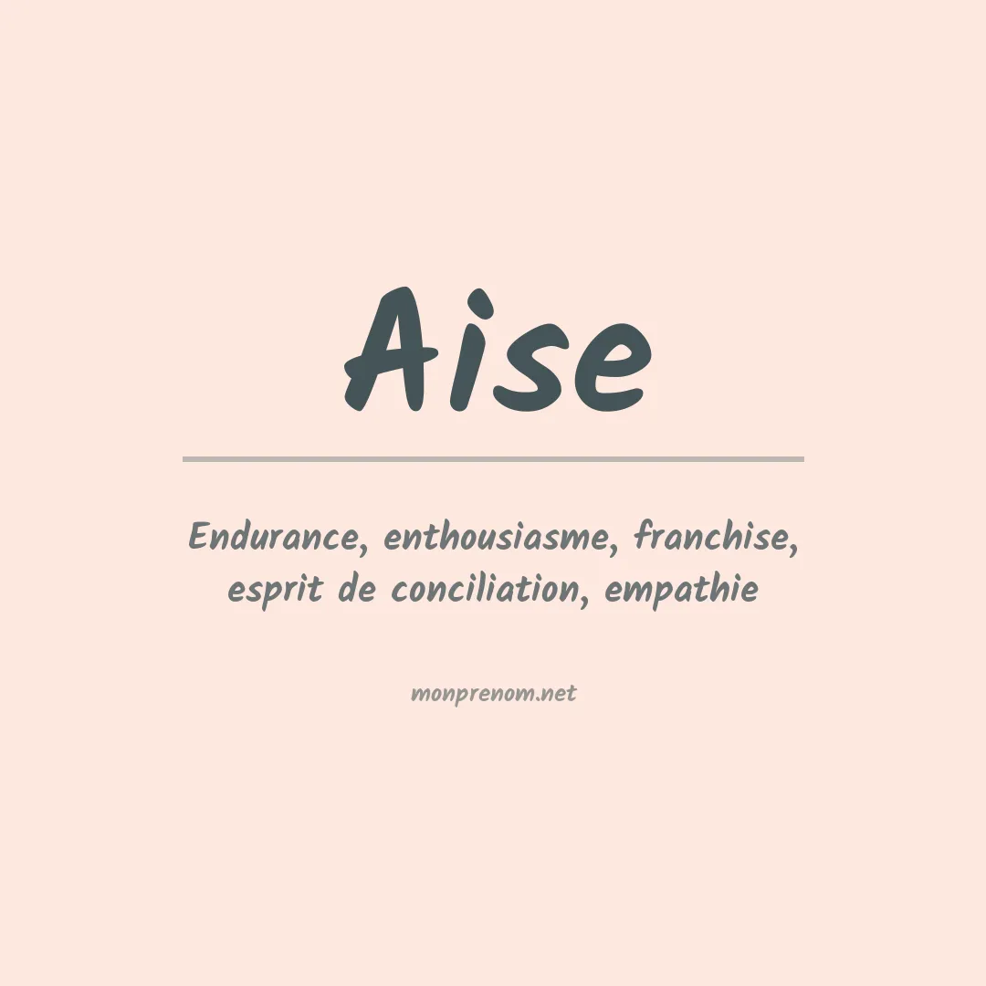 Prénom Aise