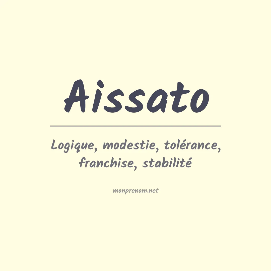 Signification du prénom Aissato