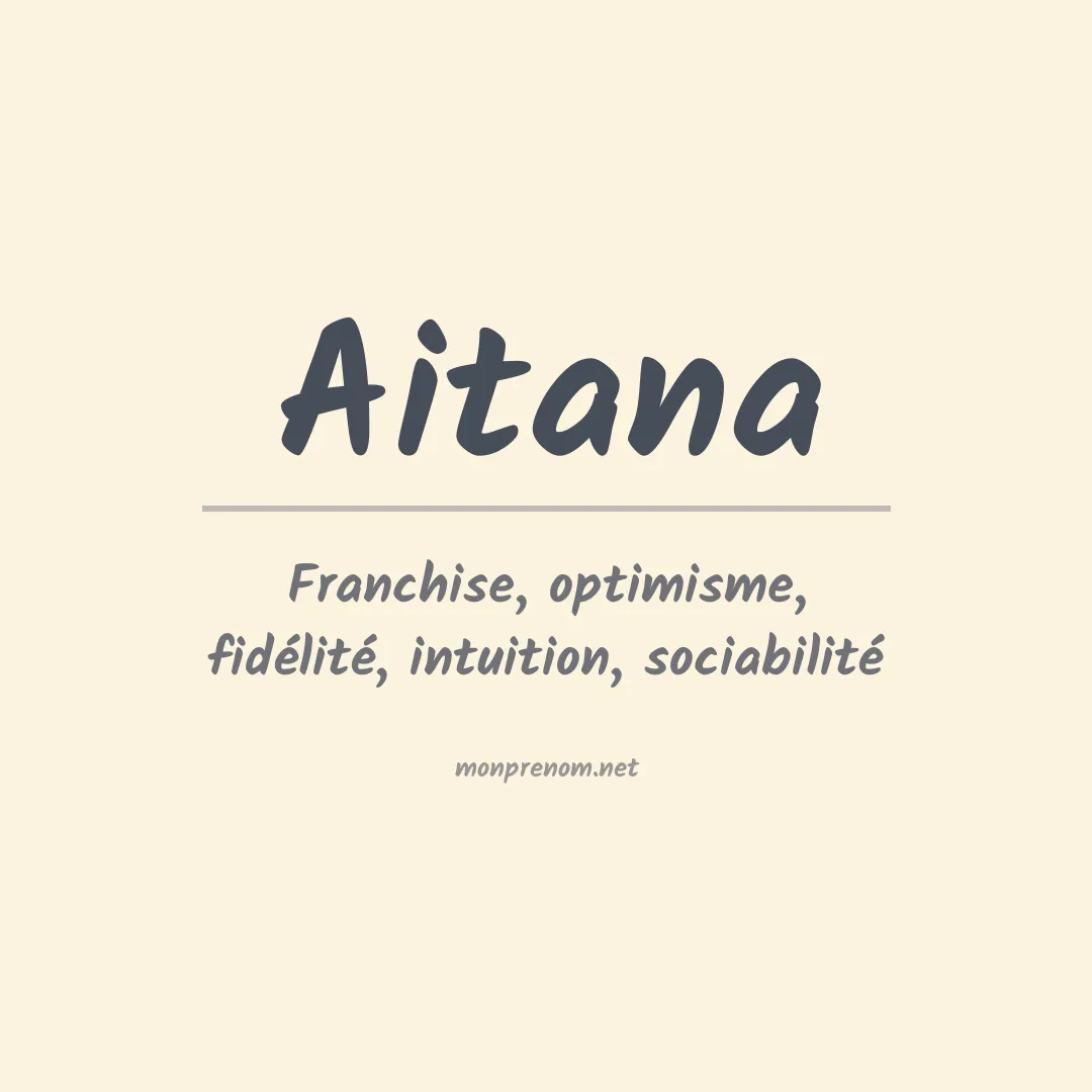Prénom Aitana