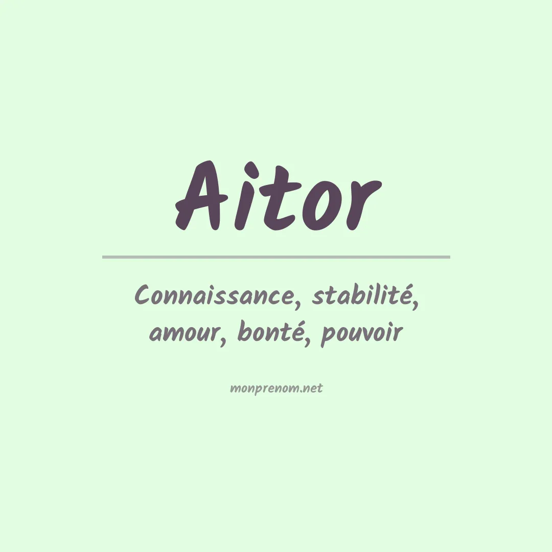 Prénom Aitor