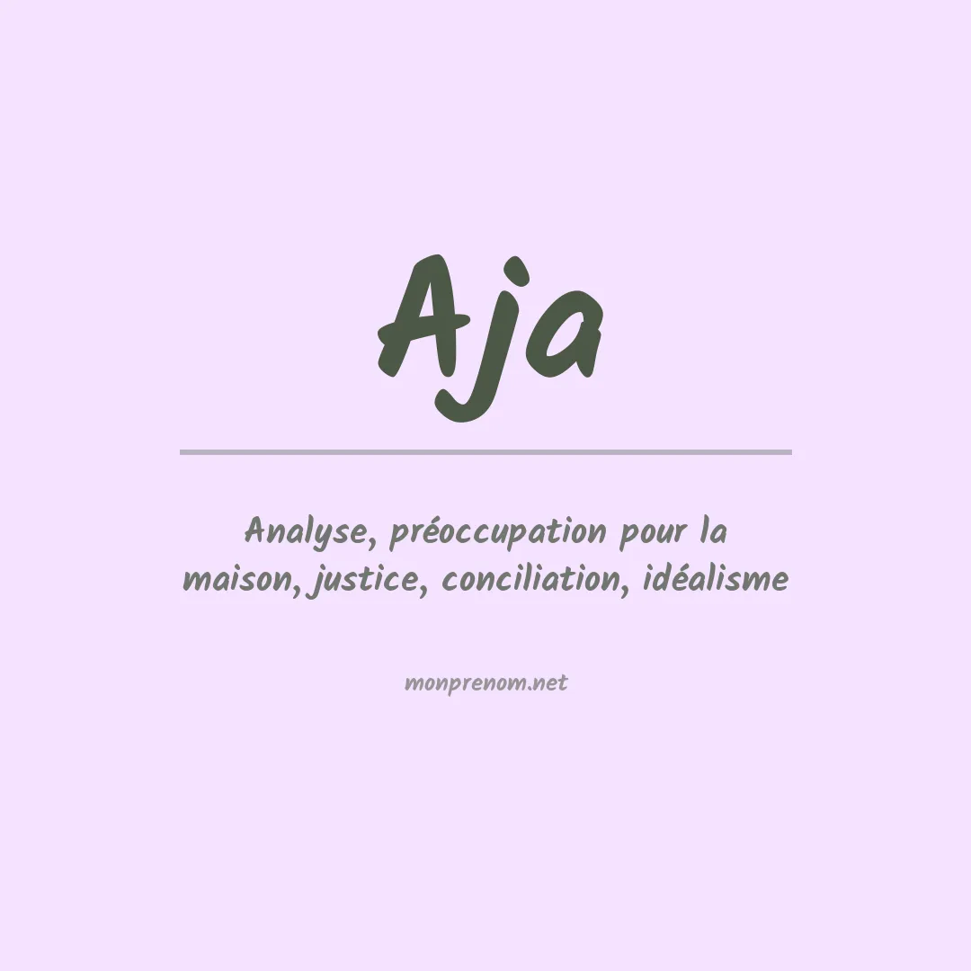 Prénom Aja
