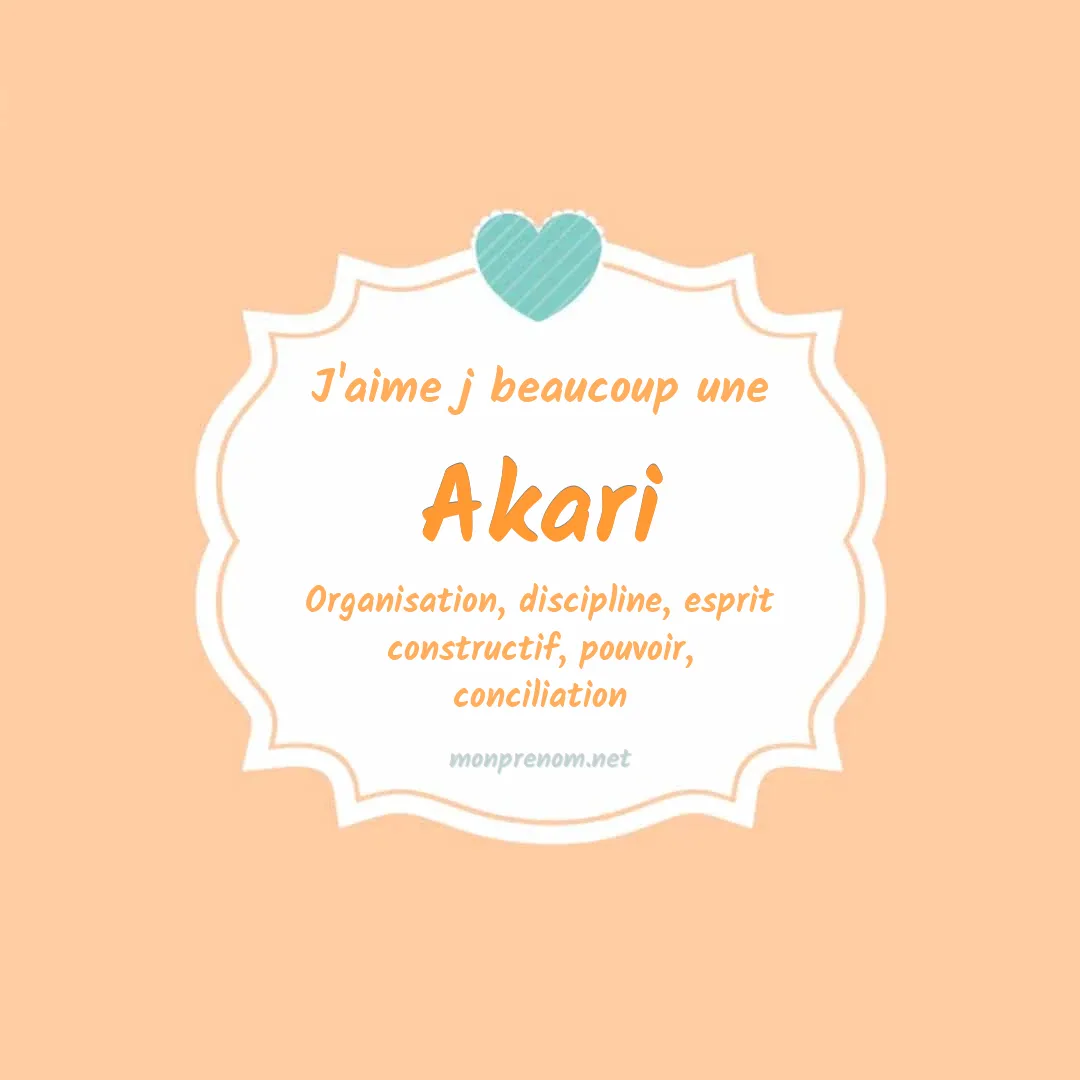 J'aime beaucoup Akari
