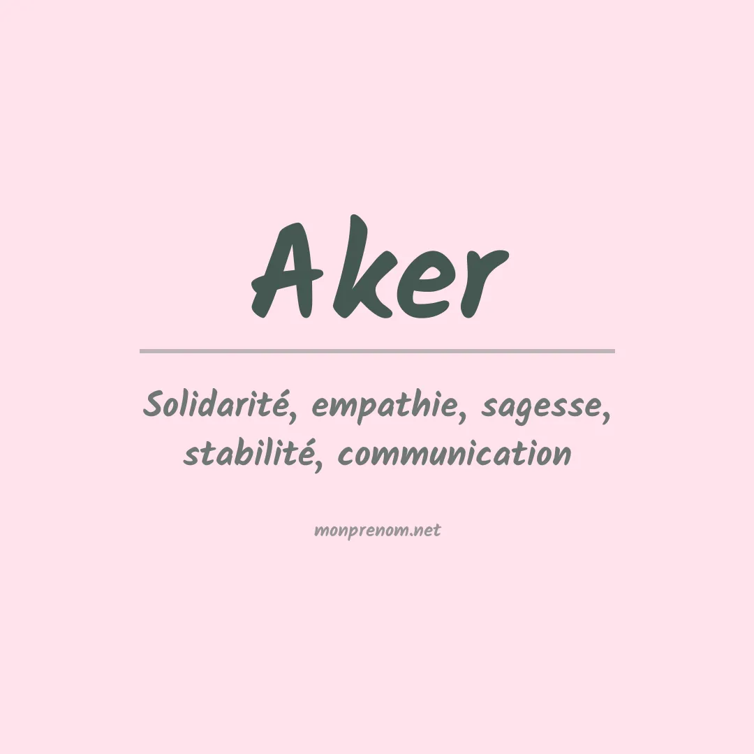 Prénom Aker