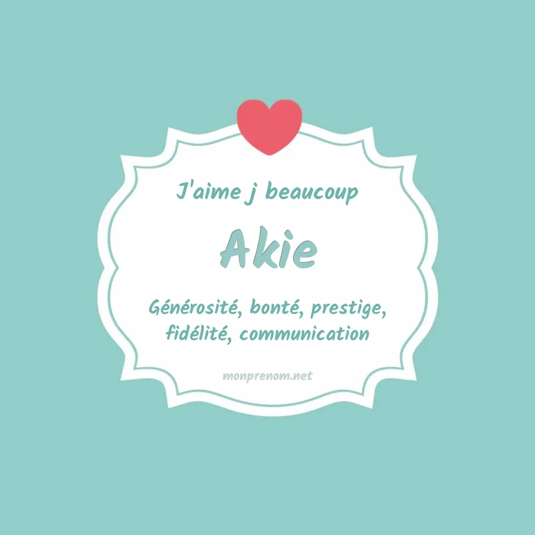 J'aime beaucoup Akie