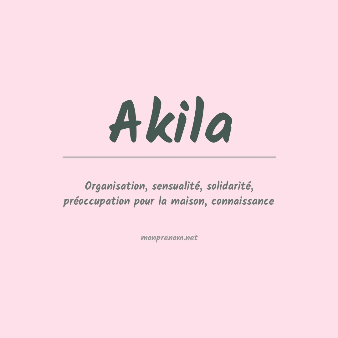 Prénom Akila