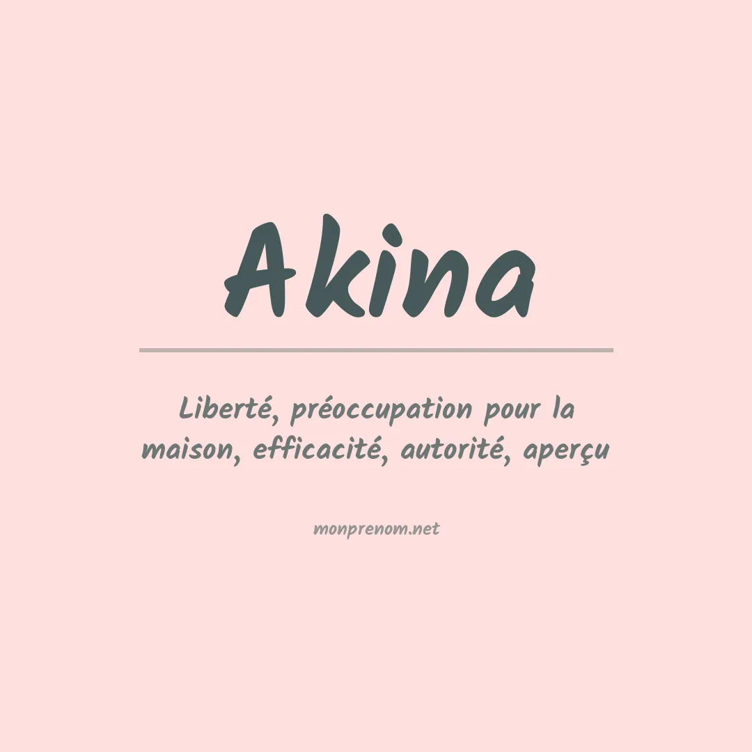 Prénom Akina