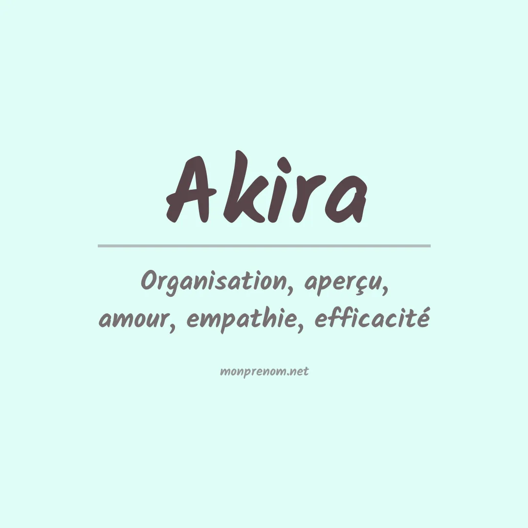 Prénom Akira