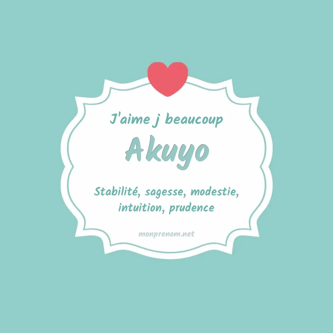 J'aime beaucoup Akuyo