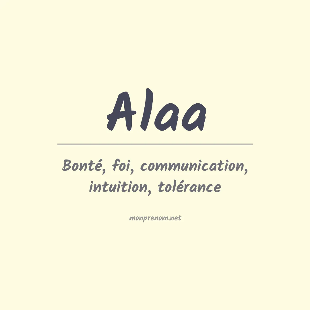 Prénom Alaa