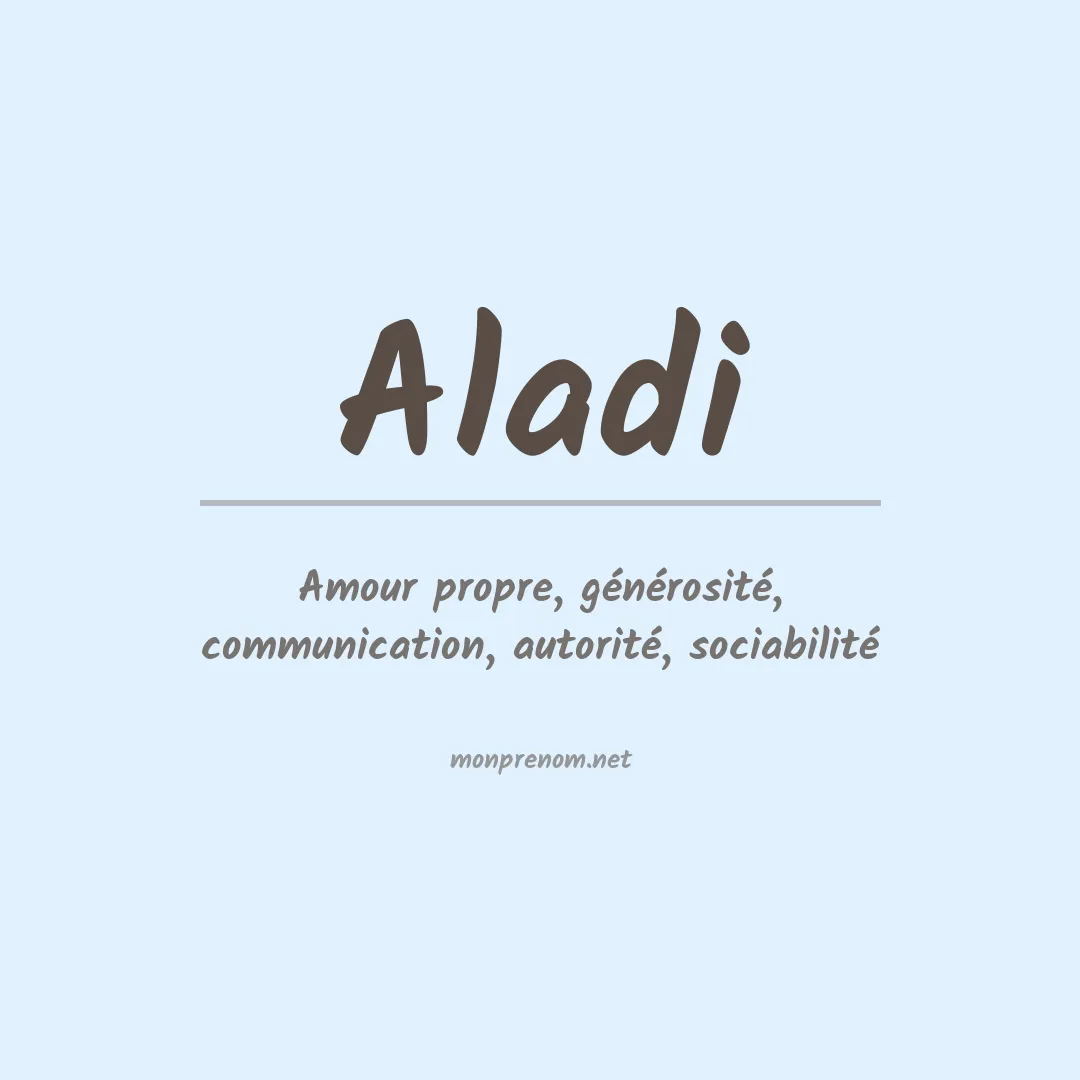 Prénom Aladi