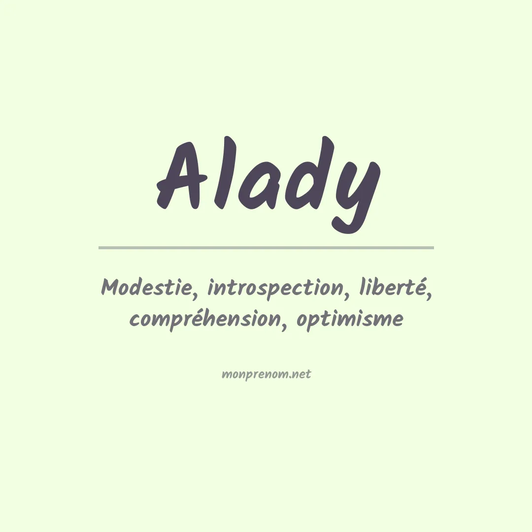 Prénom Alady