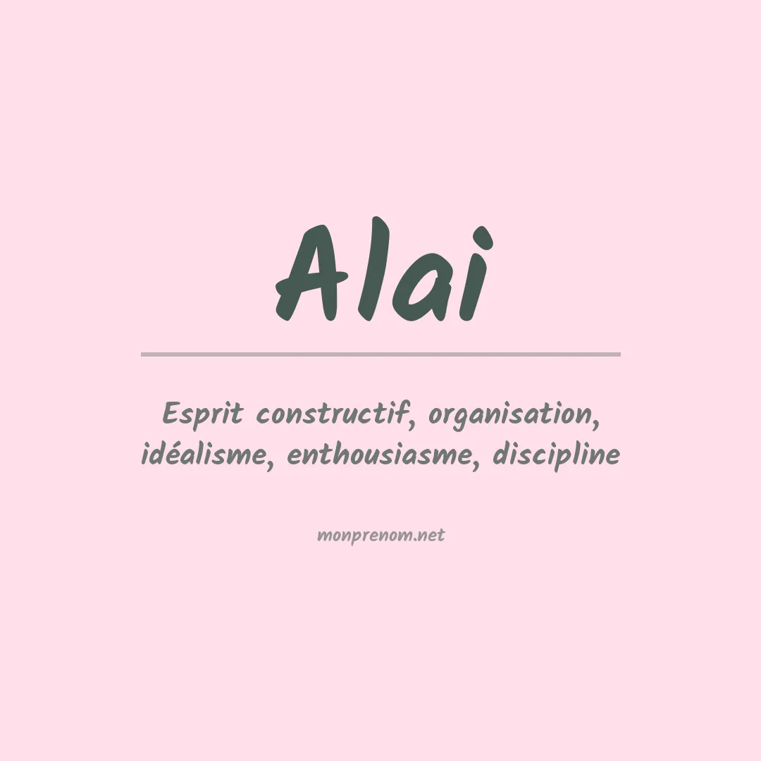 Prénom Alai