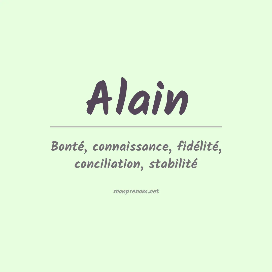 Prénom Alain
