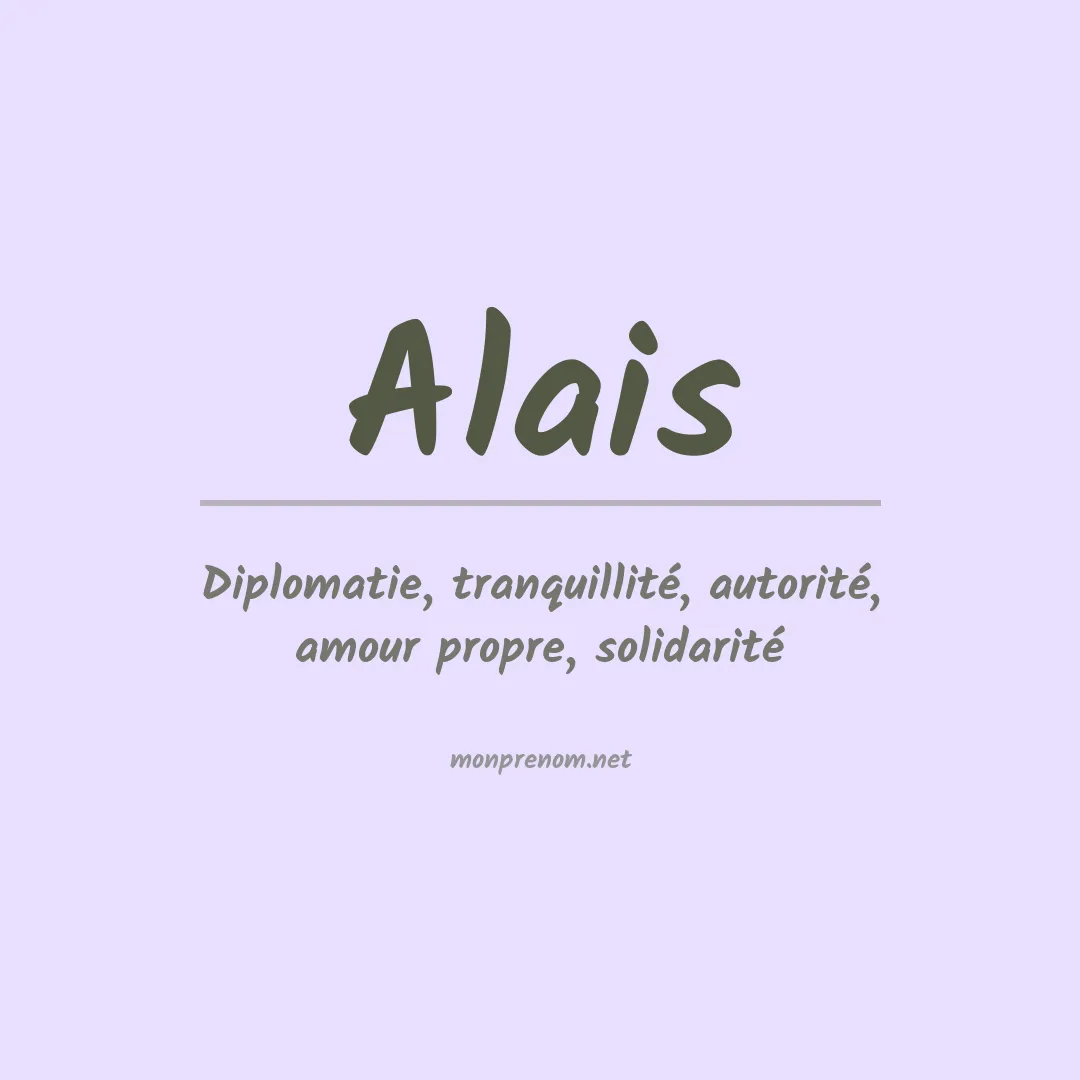 Prénom Alais