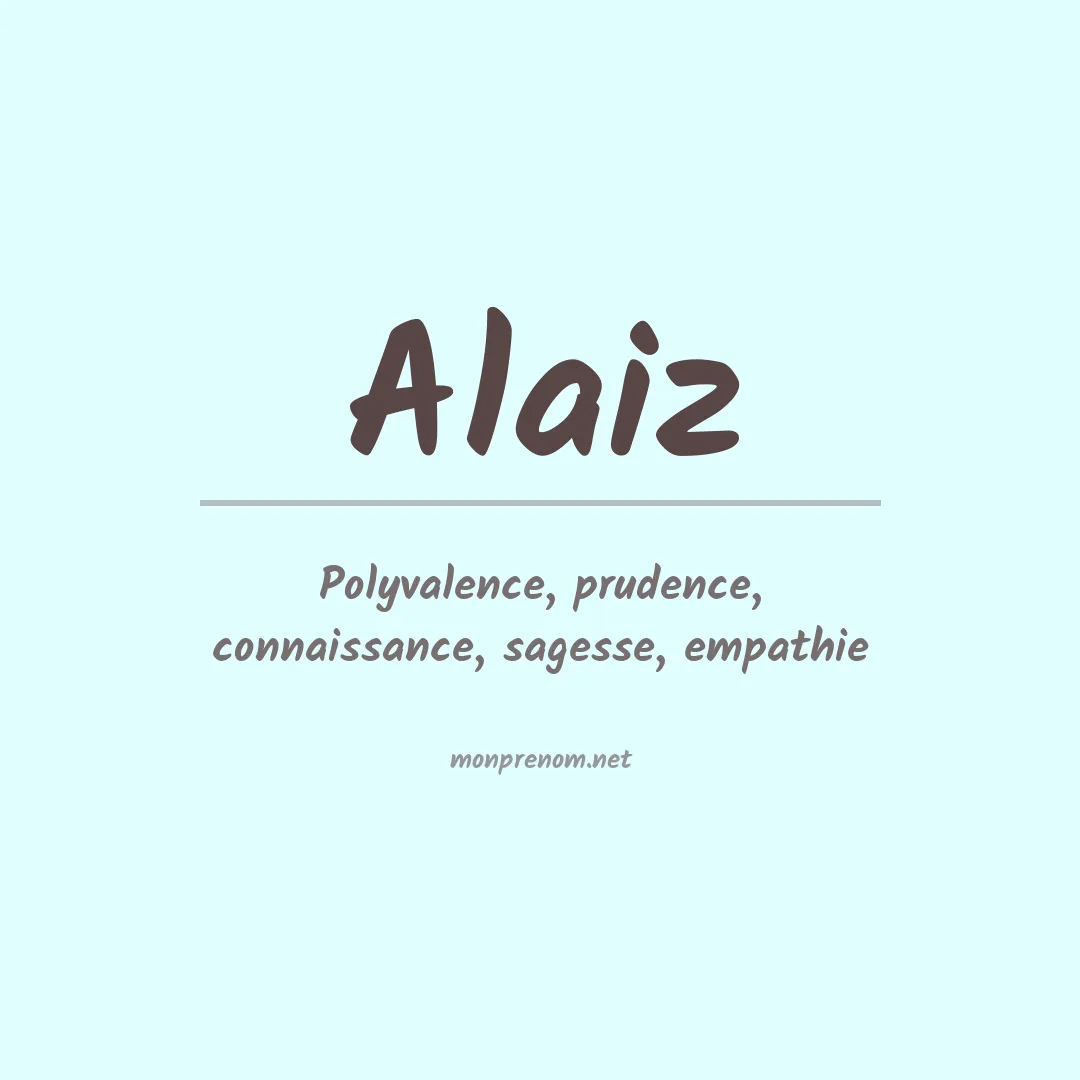 Prénom Alaiz