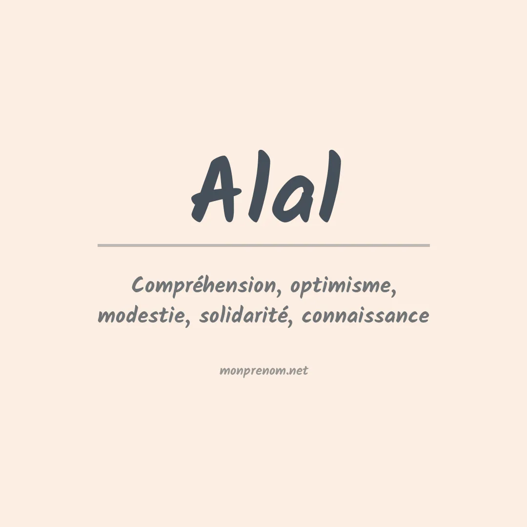 Signification du prénom Alal