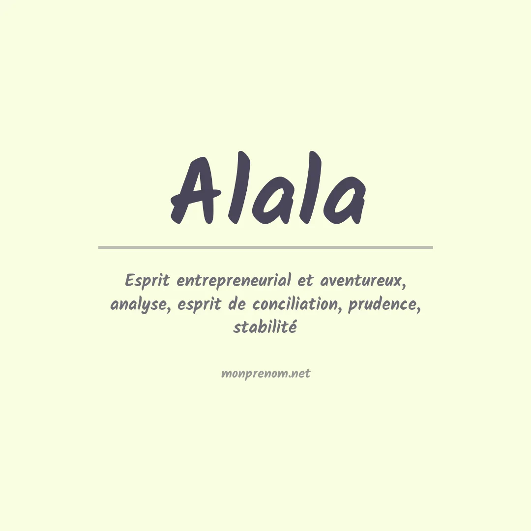 Signification du prénom Alala