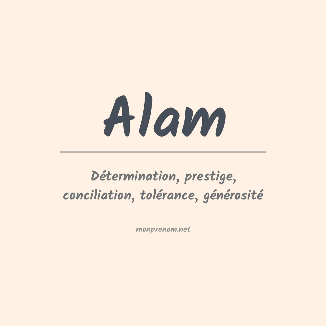 Prénom Alam