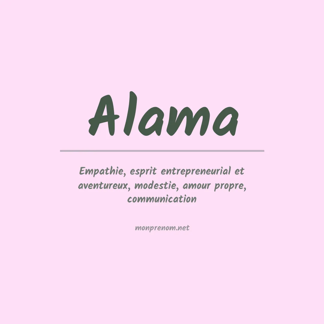 Prénom Alama