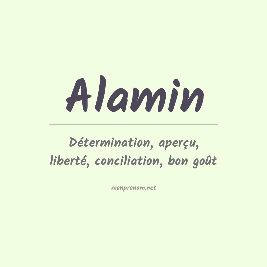 Signification du prénom Alamin