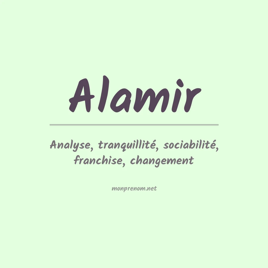 Signification du prénom Alamir