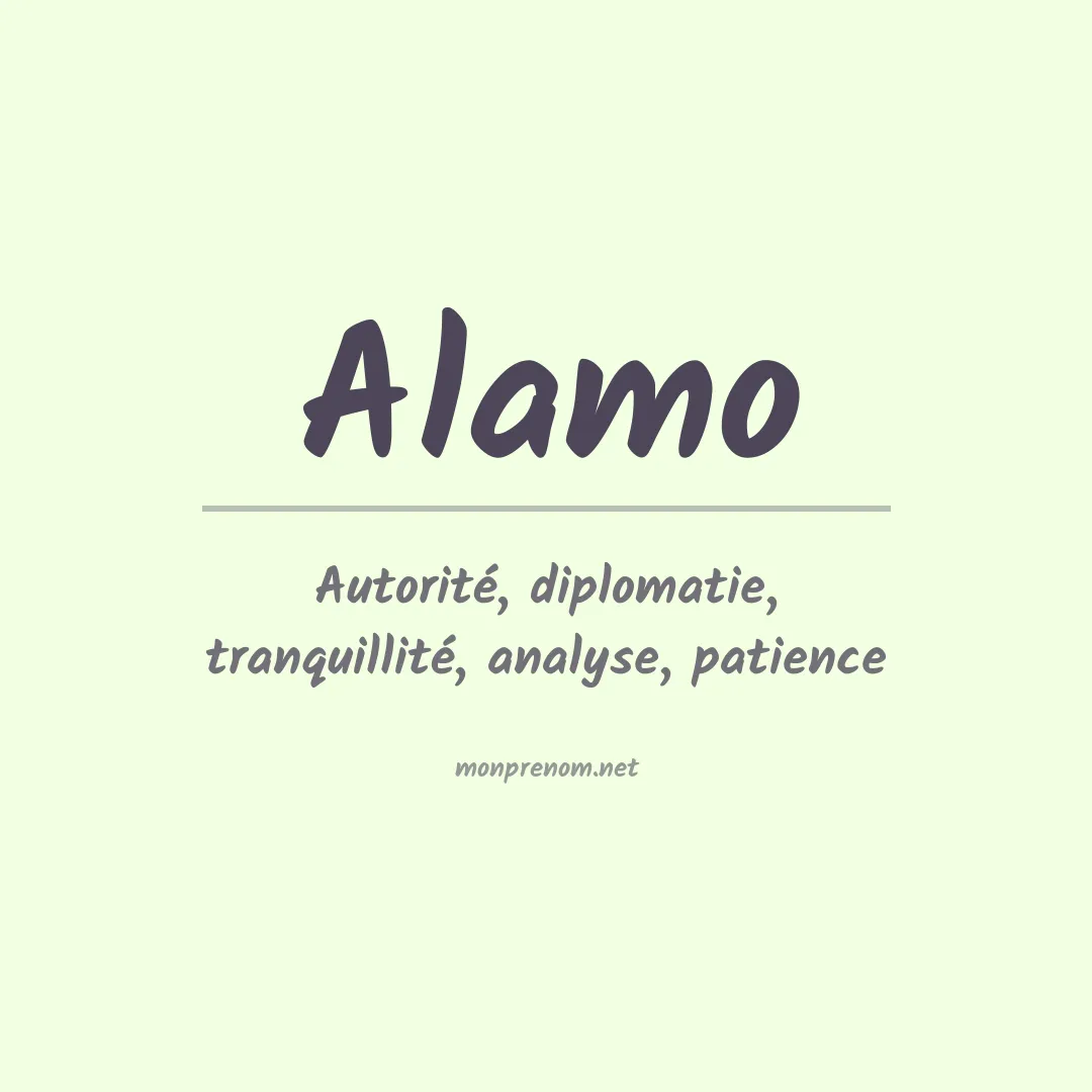 Prénom Alamo