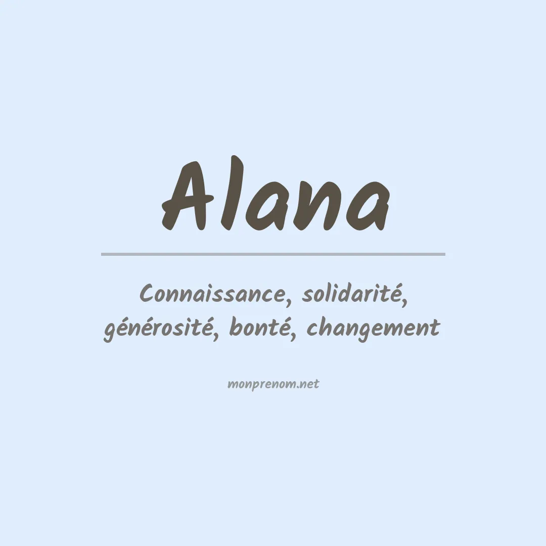 Prénom Alana