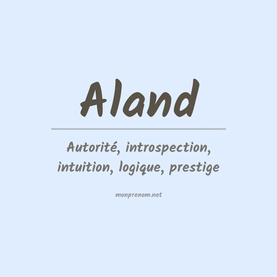 Prénom Aland