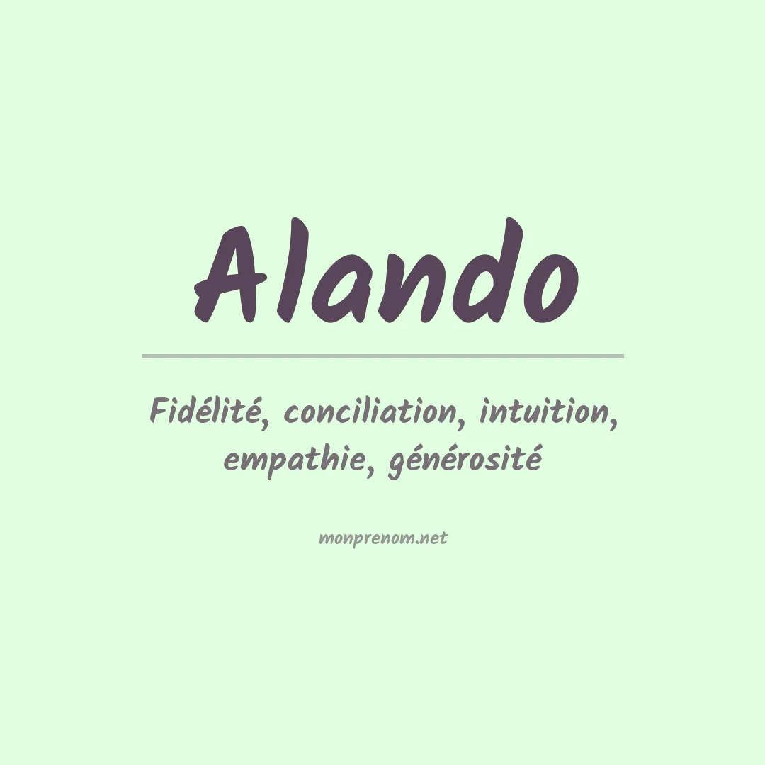 Prénom Alando