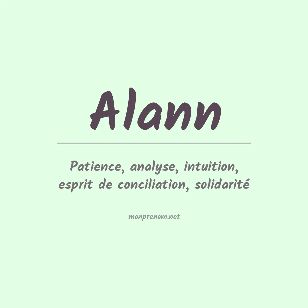 Signification du prénom Alann