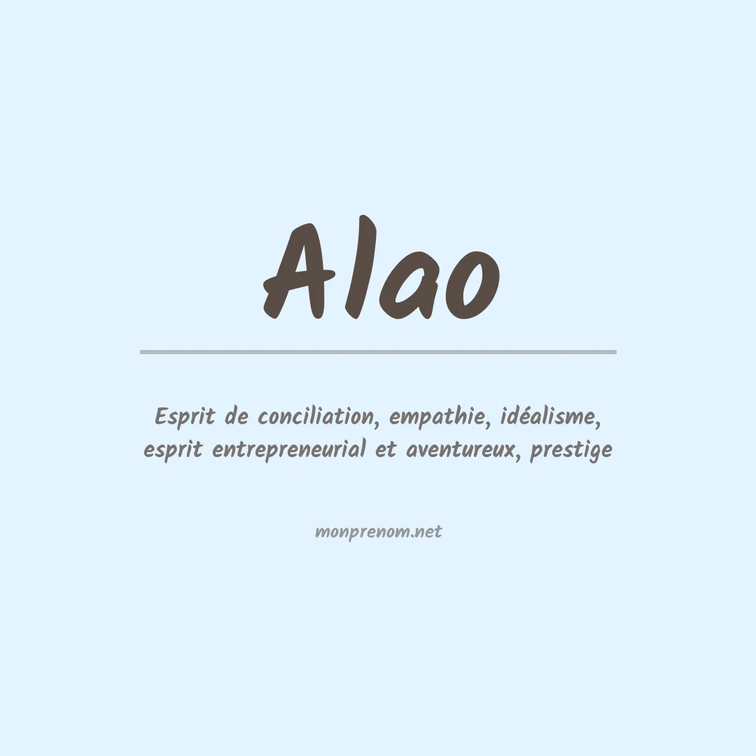 Prénom Alao