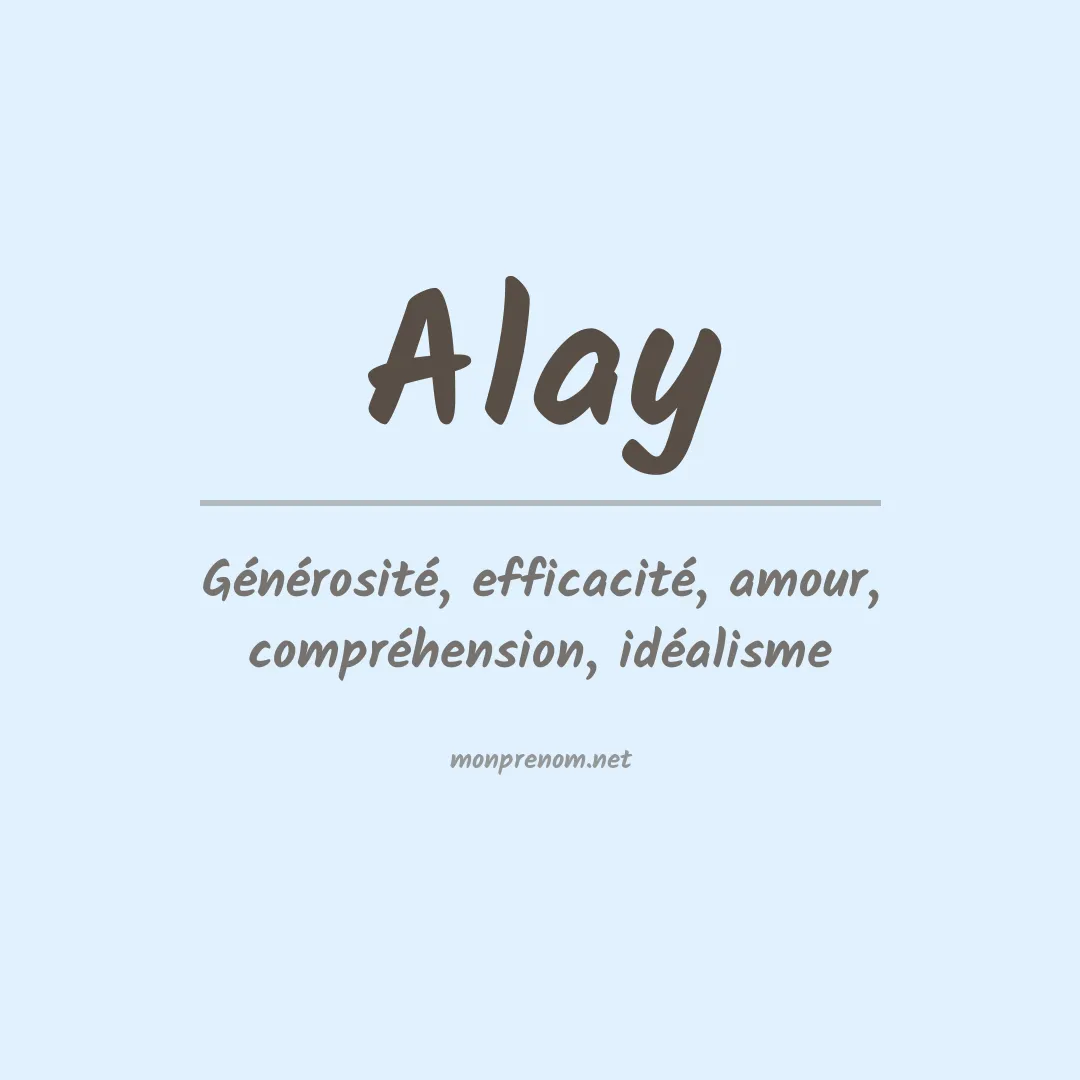 Signification du prénom Alay
