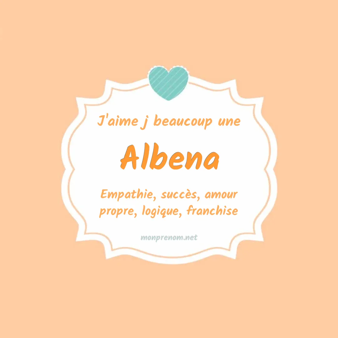 J'aime beaucoup Albena