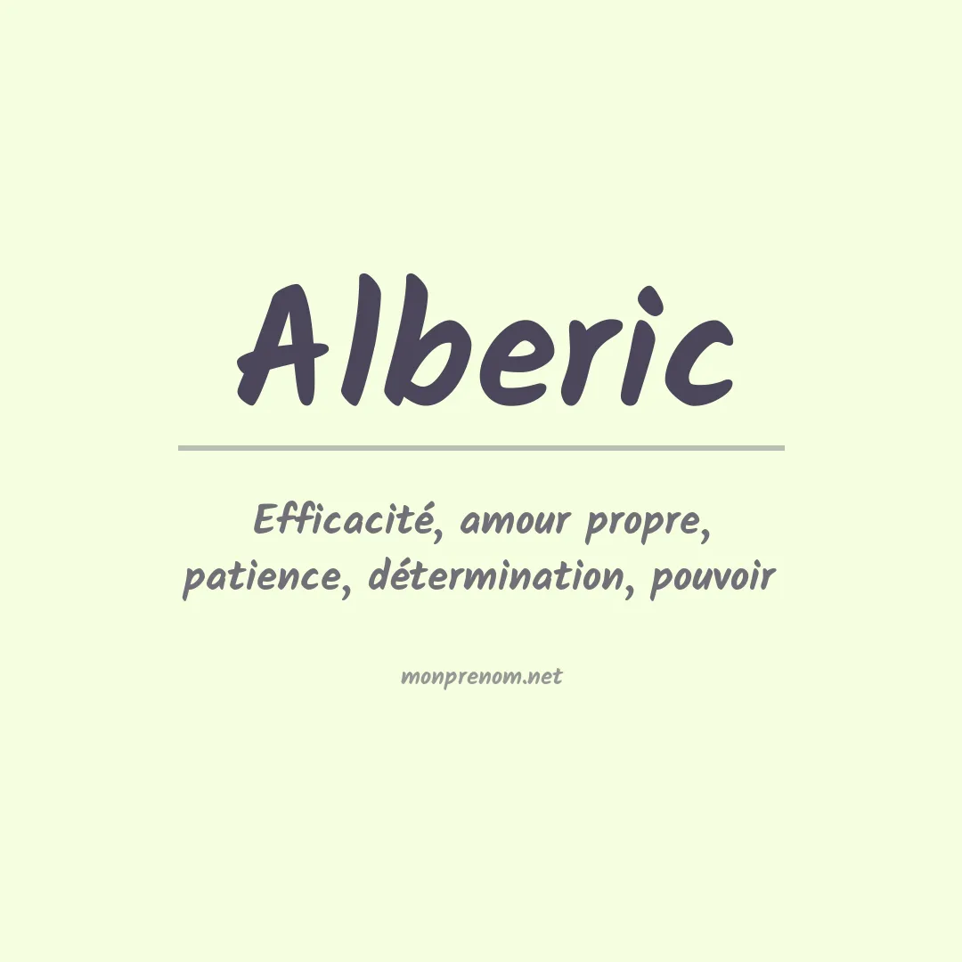 Prénom Alberic