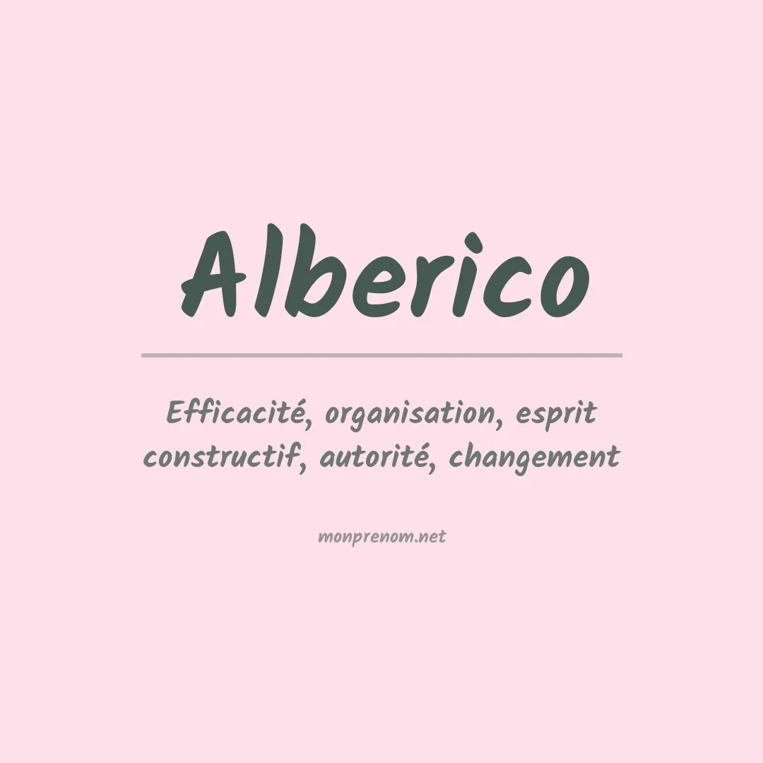 Prénom Alberico