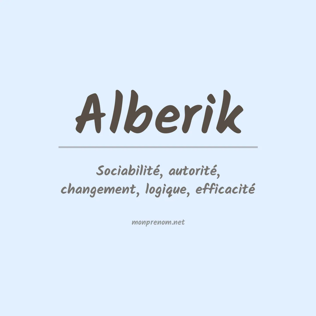 Prénom Alberik