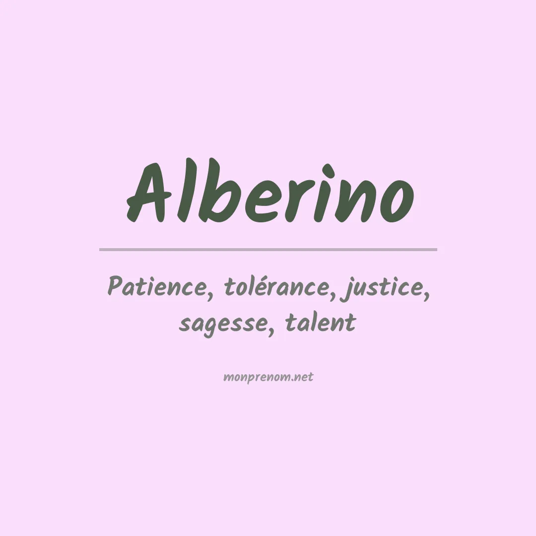 Signification du prénom Alberino
