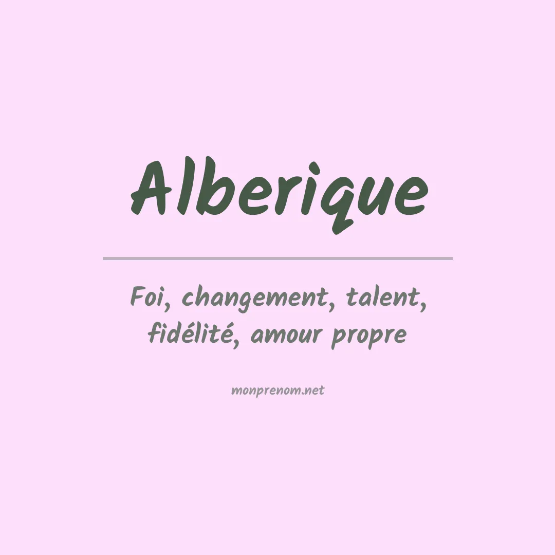 Signification du prénom Alberique